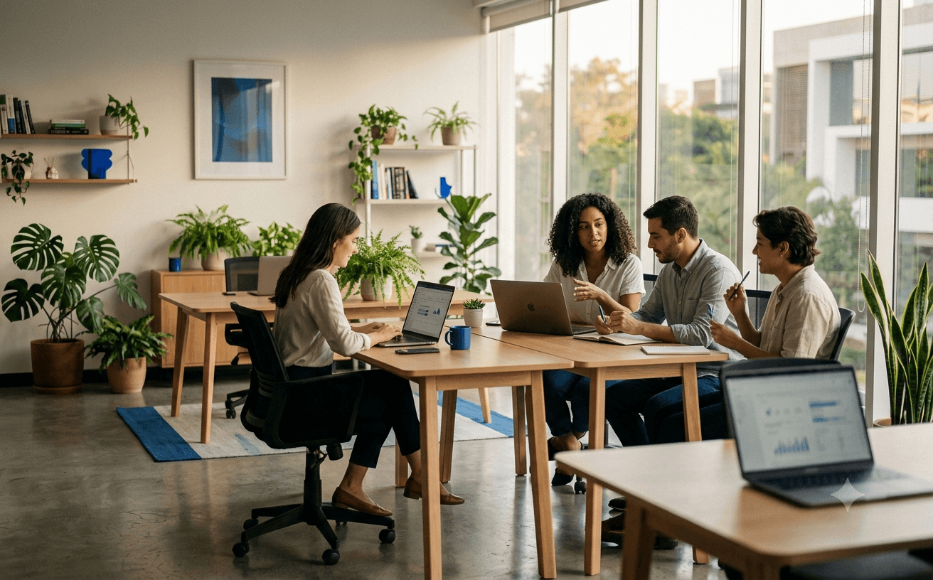 Nuestro equipo trabajando en la oficina
